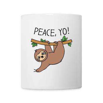 Sloth Cool Statement Hammock Jungle Animal - Mug - white - Front