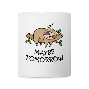 Déclaration animale Paresseux Jungle Paresseux Sommeil - Mug blanc - blanc - Devant