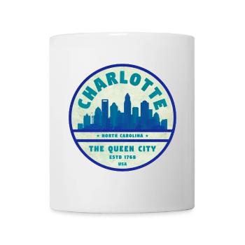 Charlotte Skyline Queen City - Mug - white - Front