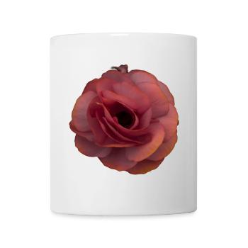 Rosa Rose Blütenpracht - Tasse - Weiß - Vorne