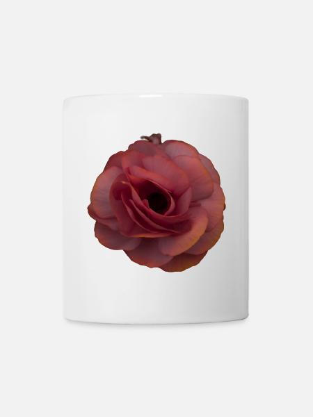 Rosa Rose Blütenpracht - Tasse - Weiß