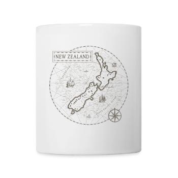 Vintage Map of New Zealand - Mug - white - Front