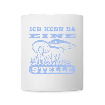Pilz Design mit Spruch - Tasse - Weiß - Vorne