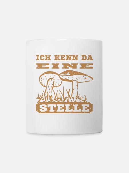 Pilz Motiv - Tasse - Weiß