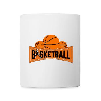 basketball - Mug blanc - blanc - Devant