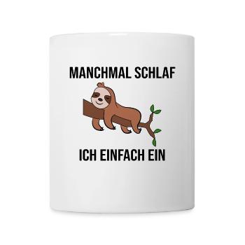 Schlafen Säugetier Dschungel Faultier Statement - Tasse - Weiß - Vorne
