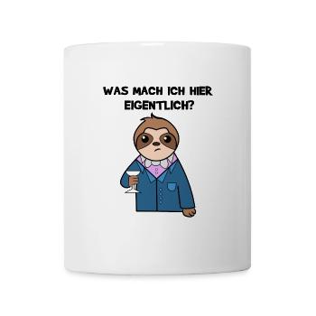 Urwaldbewohner Statement Faultier Relax Säugetier - Tasse - Weiß - Vorne