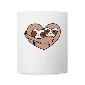 Cool Faultier Tier Säugetier Zoo Dschungel - Tasse - Weiß - Vorne