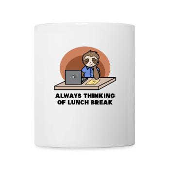 Sloth Vegetarian Statement Lazy Animal Tired Zoo - Mug - white - Front