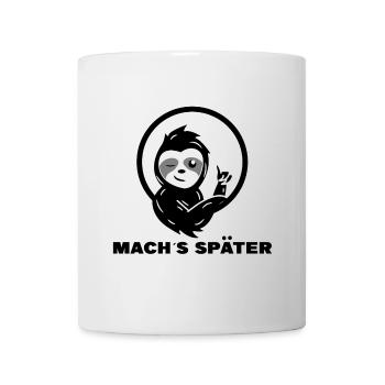 Faul Statement Chillen Faultier Säugetier Zoo - Tasse - Weiß - Vorne