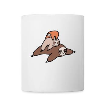 Mammifère paresseux animal paresseux sommeil fatigué - Mug blanc - blanc - Devant