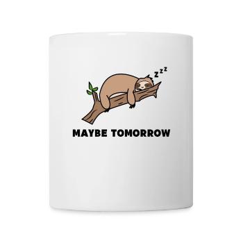 Déclaration sur la jungle paresseuse de l’animal paresseux endormi - Mug blanc - blanc - Devant