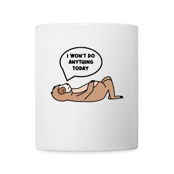 Relax Sloth Lazy Chill Statement Sleep - Mug blanc - blanc - Devant