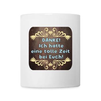 DANKESCHÖN GESCHENKE - ABSCHIED NEHMEN - Tasse - Weiß - Vorne