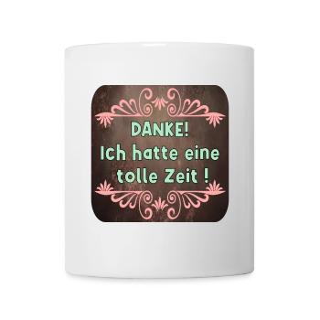 DANKESCHÖN GESCHENKE ZUM ABSCHIED - SPRUCH - Tasse - Weiß - Vorne