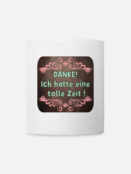 DANKESCHÖN GESCHENKE ZUM ABSCHIED - SPRUCH - Tasse - Weiß