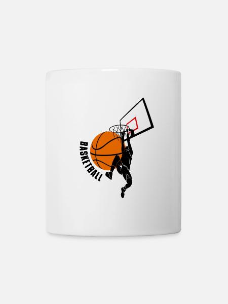 Basketbal - Mok - wit