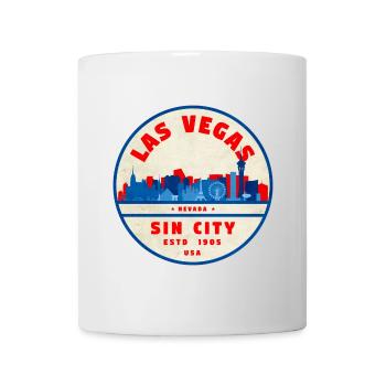 Logo cercle vintage de Sin City Skyline - Mug blanc - blanc - Devant