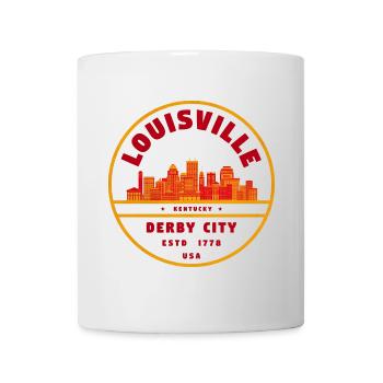 Louisville Derby City Skyline - Tasse - Weiß - Vorne