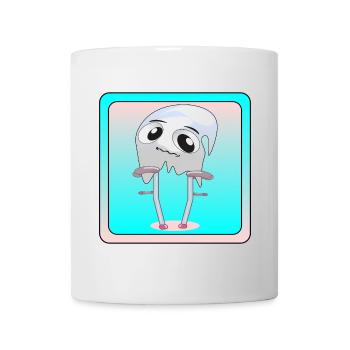 GEISTER MIT KRÜCKEN - GEHHILFE - HEILUNG - Tasse - Weiß - Vorne
