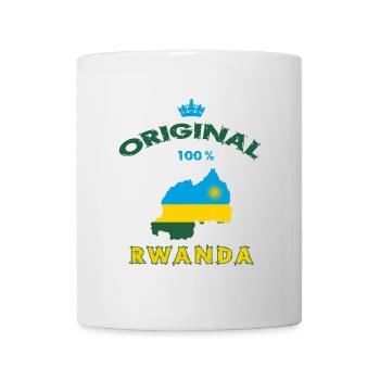 Ruanda Original 100% Flaggen Design - Tasse - Weiß - Vorne