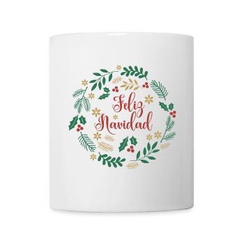 playera feliz navidad camiseta merry christmas - Mug - white - Front