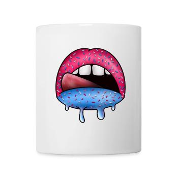 Art goutte néon Sugar Lips - Mug blanc - blanc - Devant