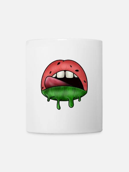 Lèvres de pastèque - Mug blanc - blanc