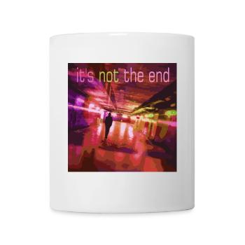 Neon trail It's not the end - Mug - white - Front