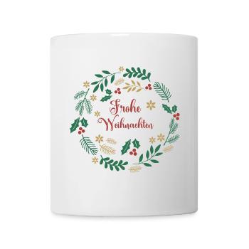 Joyeux Noël Frohe Weihnachten Joyeux Noël - Mug blanc - blanc - Devant