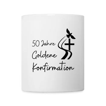 Goldene Konfirmation 50 Jahre Jubelkonfirmation - Tasse - Weiß - Vorne