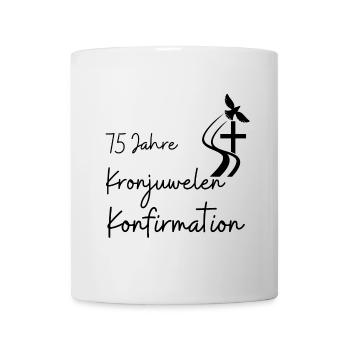 Kronjuwelen-Konfirmation 75 Jahre Jubelkonfirmatio - Tasse - Weiß - Vorne