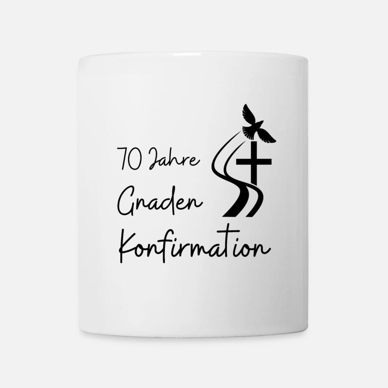 Gnaden Konfirmation 70 Jahre Jubelkonfirmation - Tasse - Weiß