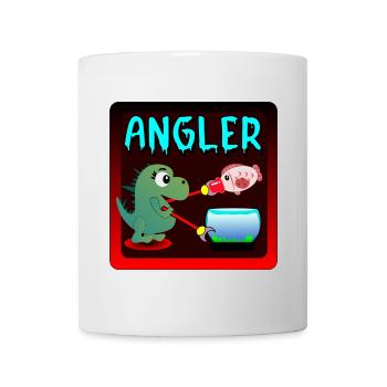 ANGLER - DINOSAURIER KINDER ANGELN - Tasse - Weiß - Vorne