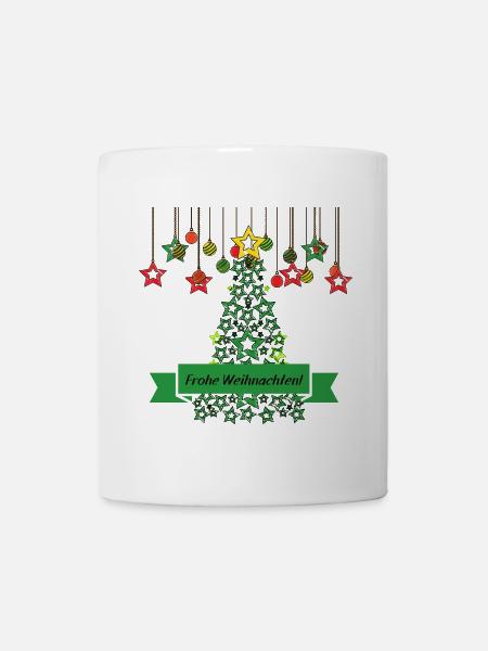 Weihnachtsbaum mit Weihnachtssternen Weihnachten - Tasse - Weiß