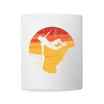 Sunset Skater Silhouette on Ramp - Mug - white - Front