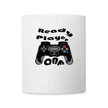 Retro-Controller Silhouette - Tasse - Weiß - Vorne