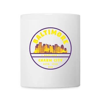 Emblème de la ville du charme de Baltimore - Mug blanc - blanc - Devant