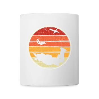 Sunset Silhouette Surf Circle - Tasse - Weiß - Vorne