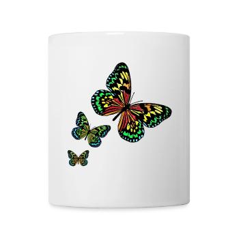 3 Butterflies R6Z - Tasse - Weiß - Vorne