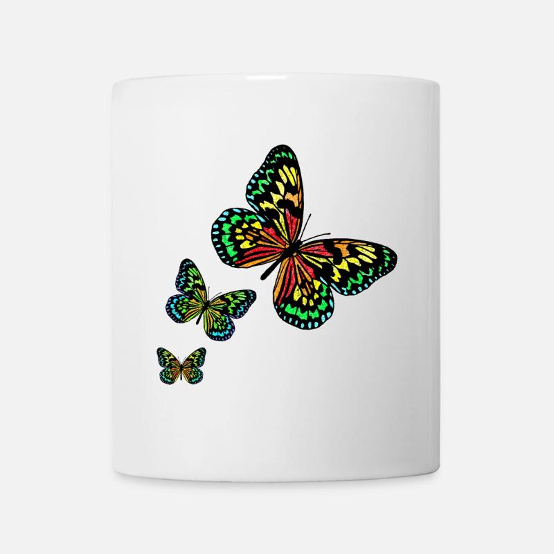 3 butterflies R6Z - Mug - white