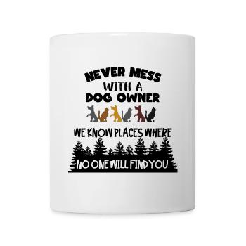 Un propriétaire de chien connaît de bonnes cachettes * - Mug blanc - blanc - Devant