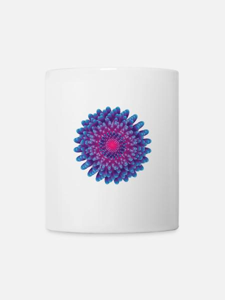 Vektor Blume - Tasse - Weiß