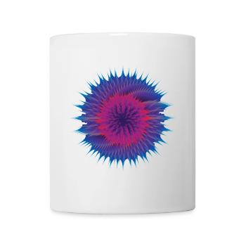 Fleur vectorielle - Mug blanc - blanc - Devant