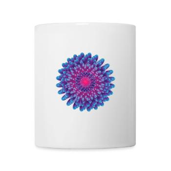 Fleur vectorielle - Mug blanc - blanc - Devant