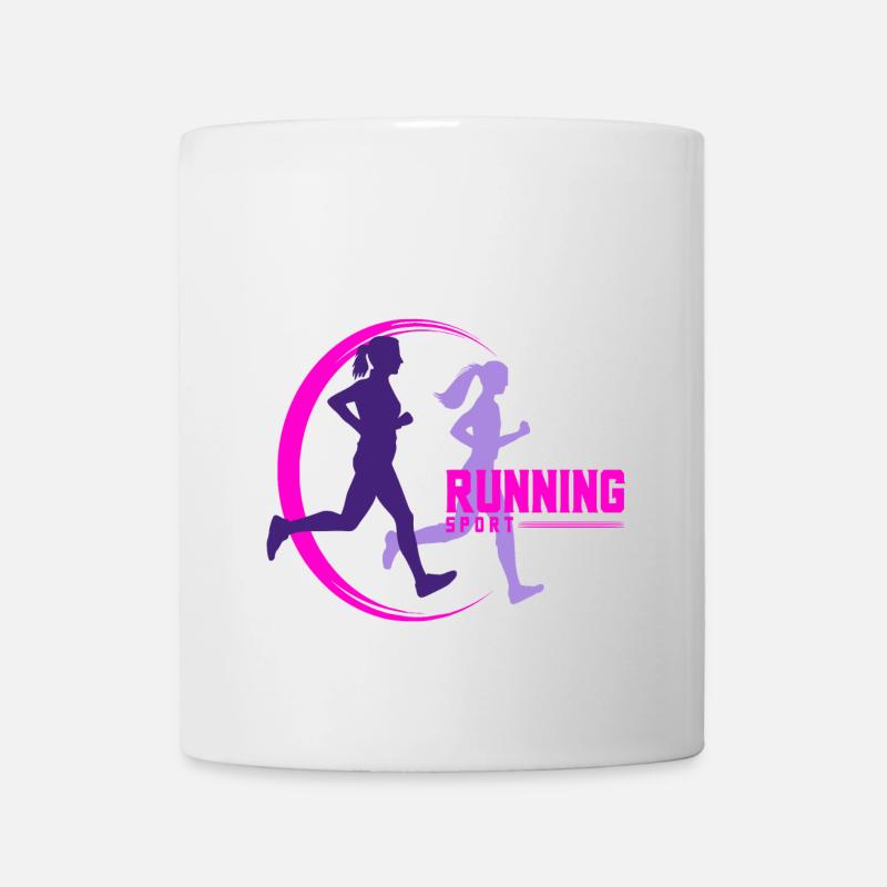 running - Mug blanc - blanc