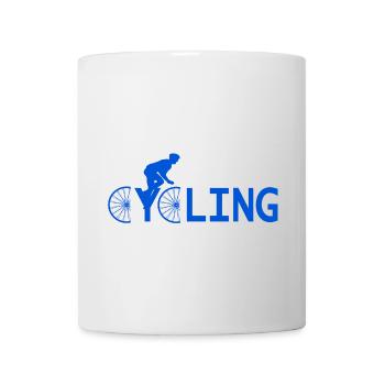 Radfahren - Tasse - Weiß - Vorne