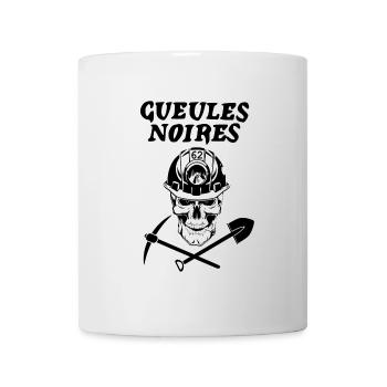 Gueules noires - Mug blanc - blanc - Devant