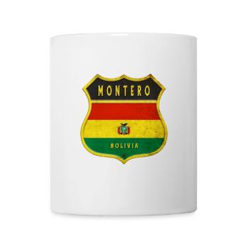 Montero Bolivia coat of arms design - Mug - white - Front
