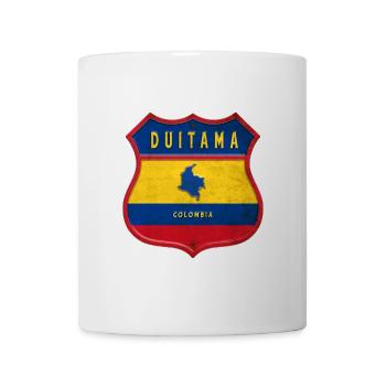 Design des armoiries de Duitama Colombia - Mug blanc - blanc - Devant